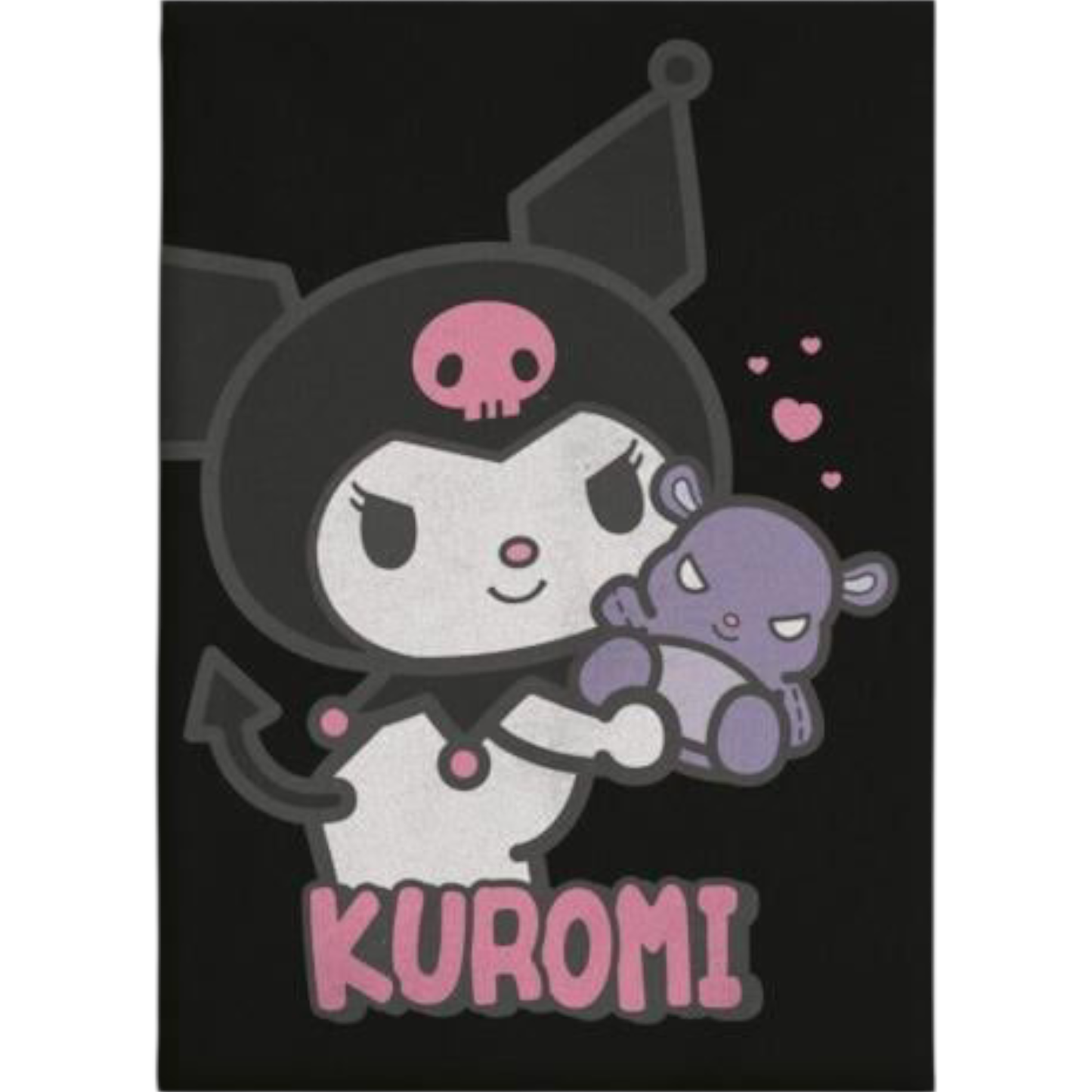 Couverture Flanelle - Plaid 110x150 cm - Kuromi - Sanrio J'M T Crea