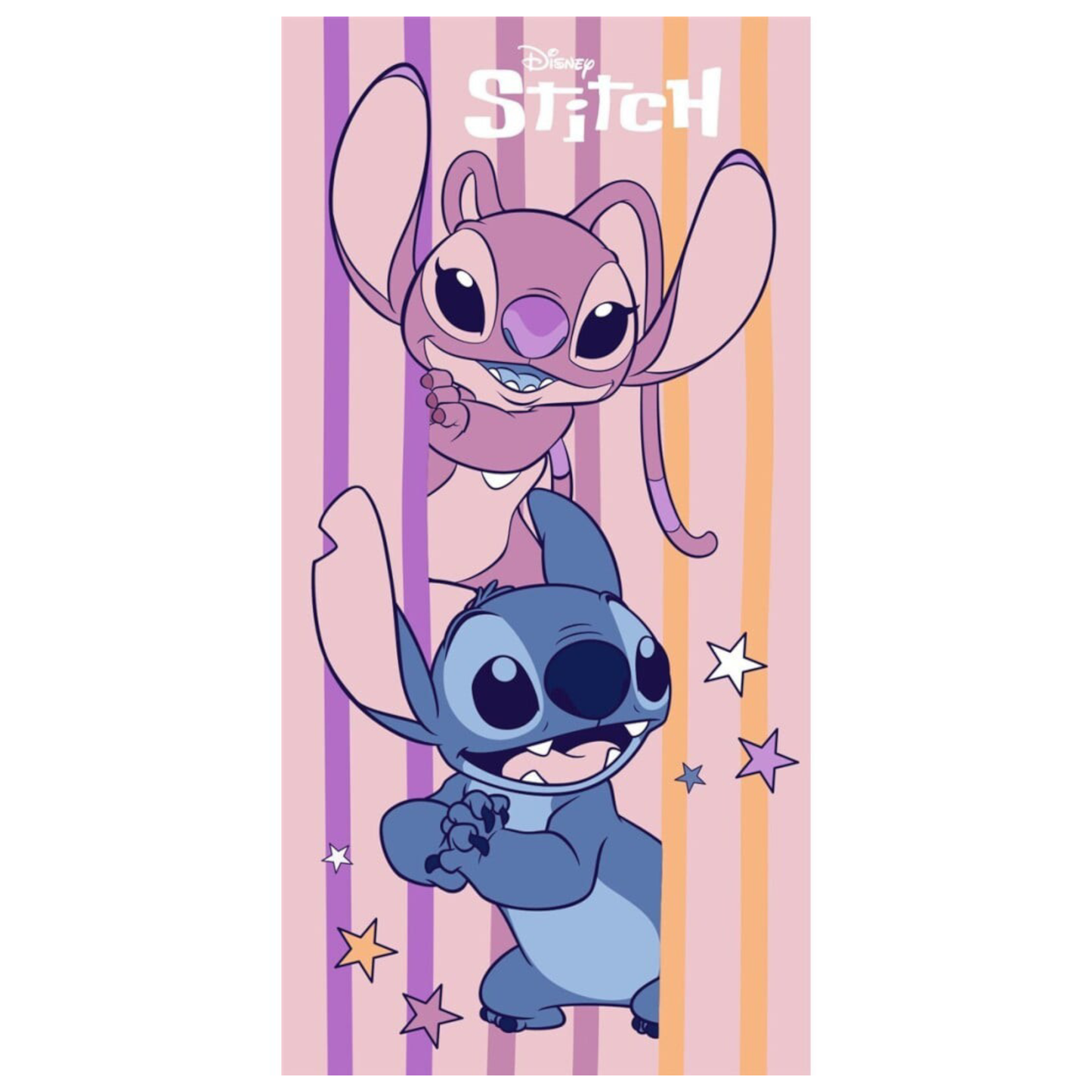 LILO & STITCH - Stitch & Angel - Serviette de plage - 70x140cm - AyMax J'M T Créa