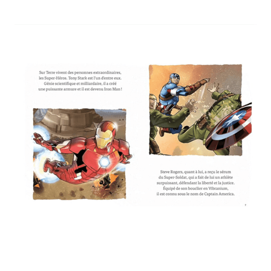 Livre - 5 minutes pour s'endormir - Avengers en action - Marvel - Hachette Jeunesse J'M T Créa