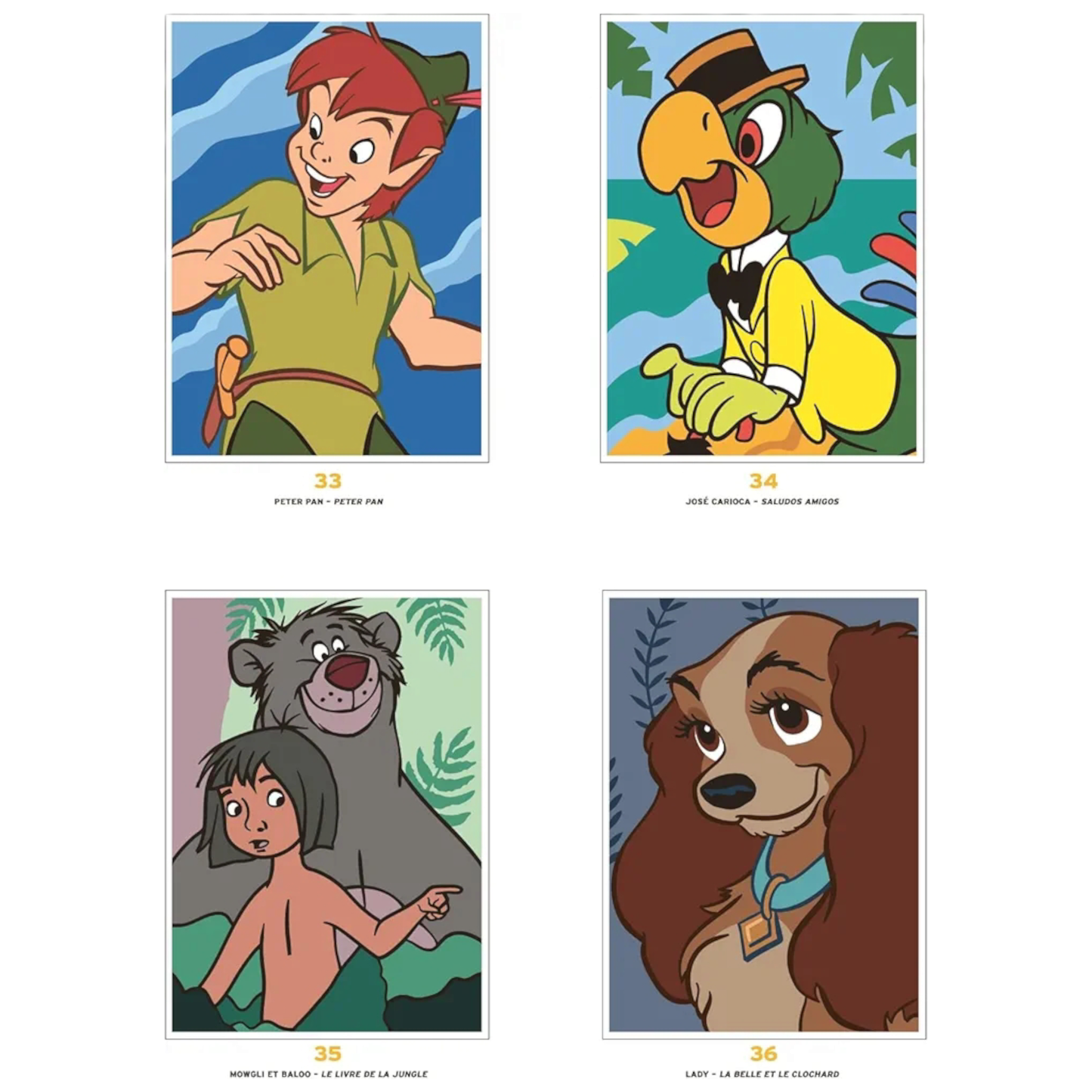 Livre de coloriages mystères Disney - Portraits - Trompe l’œil - Coloriages Art Thérapie - Hachette Heroes J'M T Créa