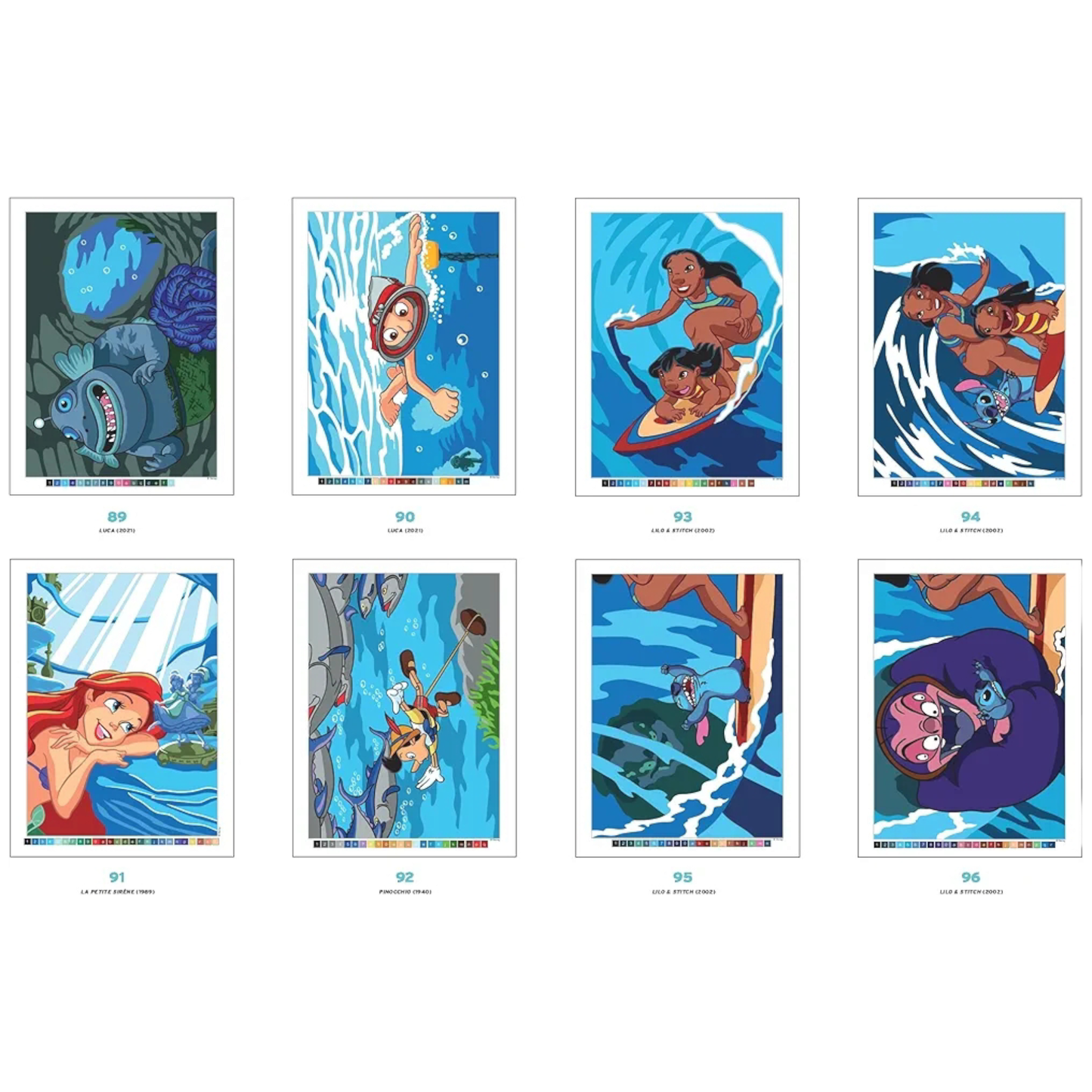Livre de coloriages mystères Disney - Sous l'océan - Coloriages Art Thérapie - Hachette Heroes J'M T Créa