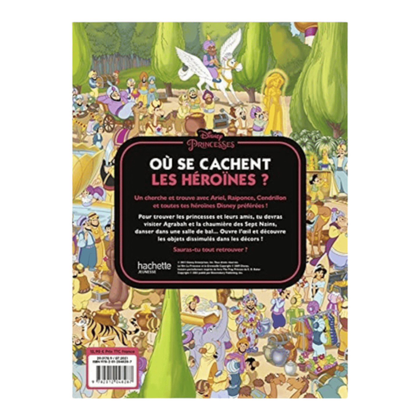 Livre - Où se cachent les héroïnes ? - Cherche et trouve - Disney - Hachette Jeunesse J'M T Créa