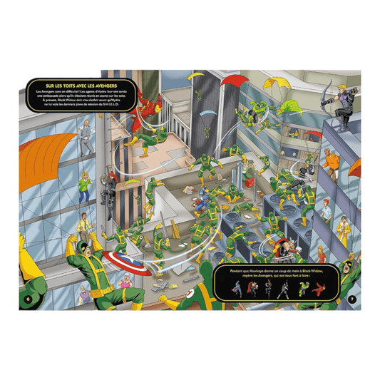 Livre - Où se cachent les héros Marvel ? - Cherche et trouve - Marvel - Hachette Jeunesse J'M T Créa