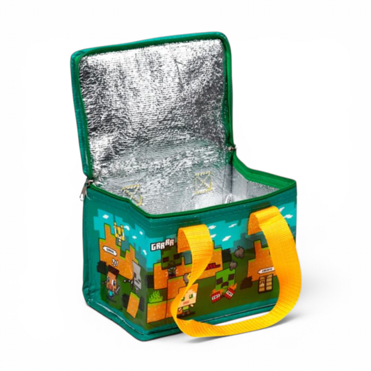 MINECRAFT - Sac isotherme RPET - Sac à déjeuner Steve & Alex - Puckator J'M T Créa