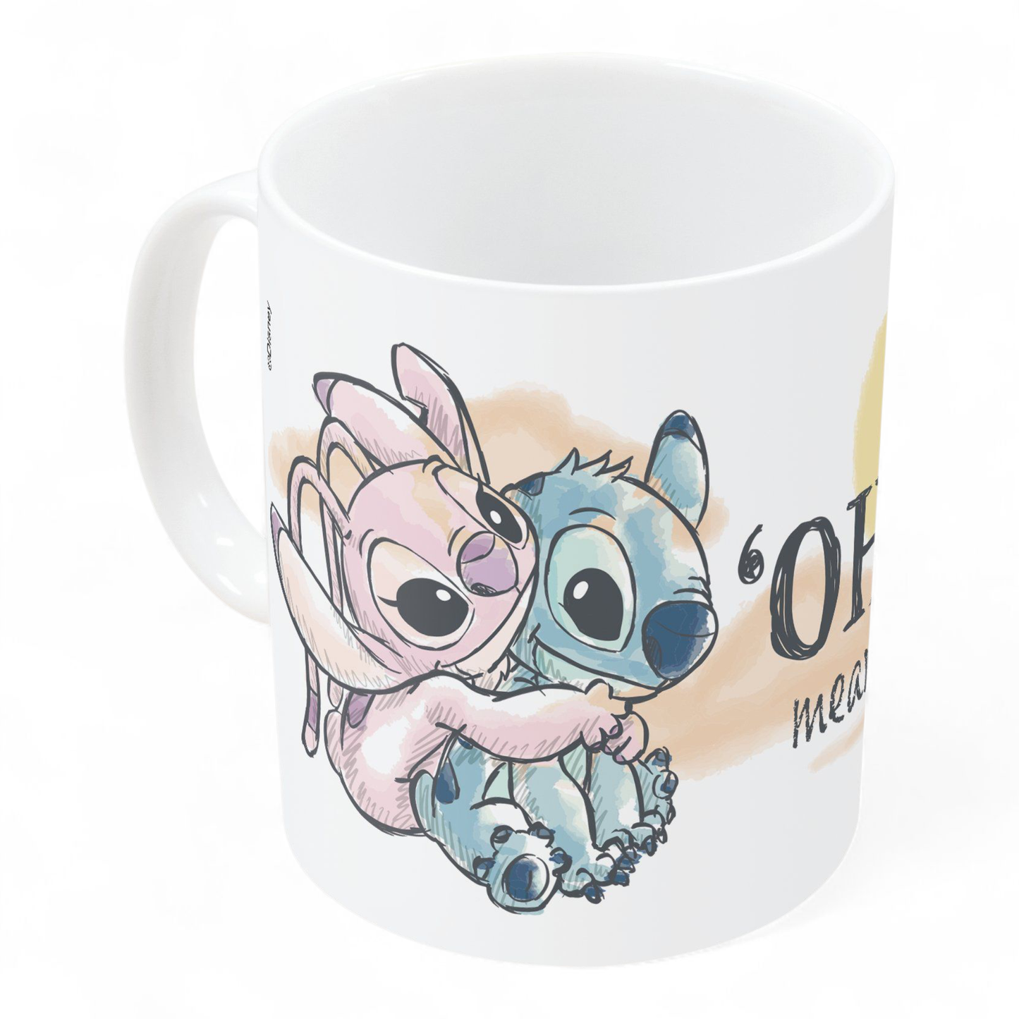 Mug en céramique 325 ml - Ohana - Stitch et Angel - Disney J'M T Crea