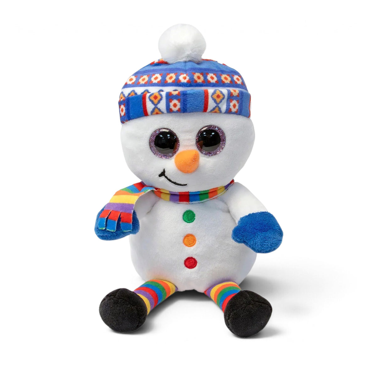 NOEL - Jack le bonhomme de neige - Peluche souple 15cm - TY J'M T Créa