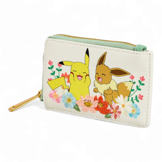 Portefeuille - Pikachu & Eevee Floral - Pokemon - Loungefly J'M T Créa