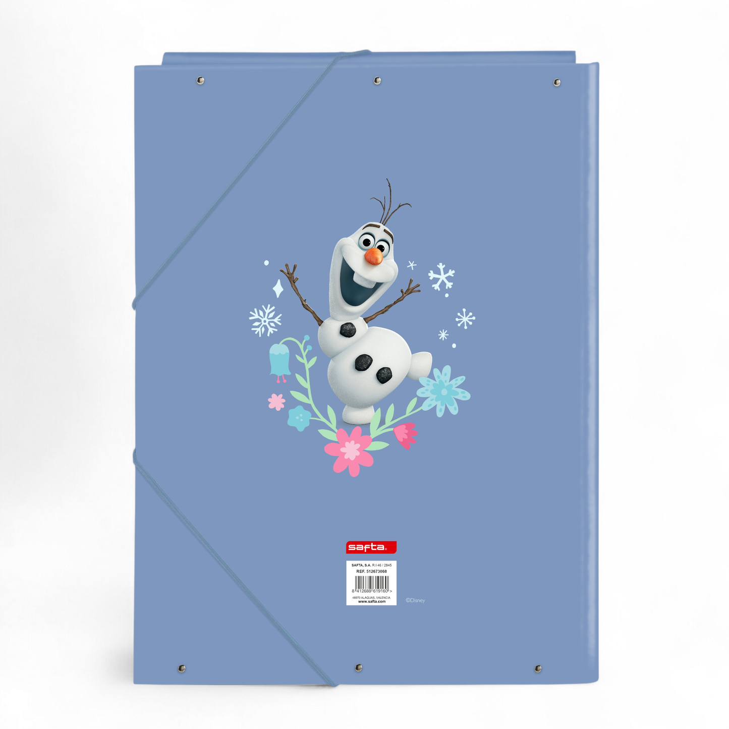REINE DES NEIGES - Classeur à rabats premium avec élastiques A4 - Safta J'M T Créa