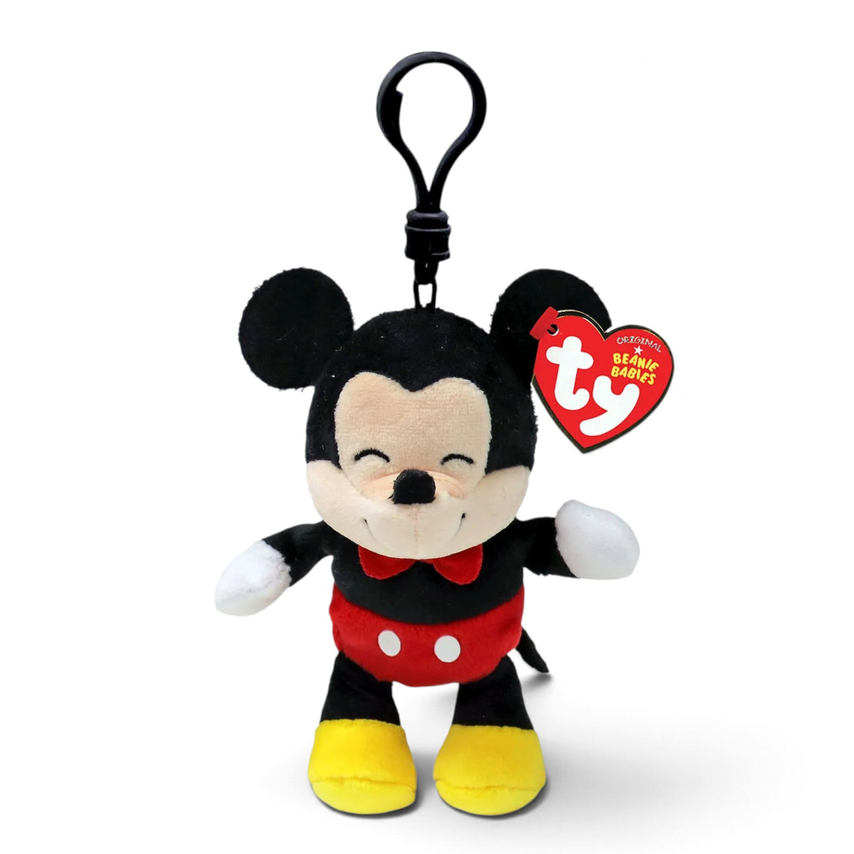 MICKEY & MINNIE - Porte-clés Mickey - Peluche clip 9cm - TY