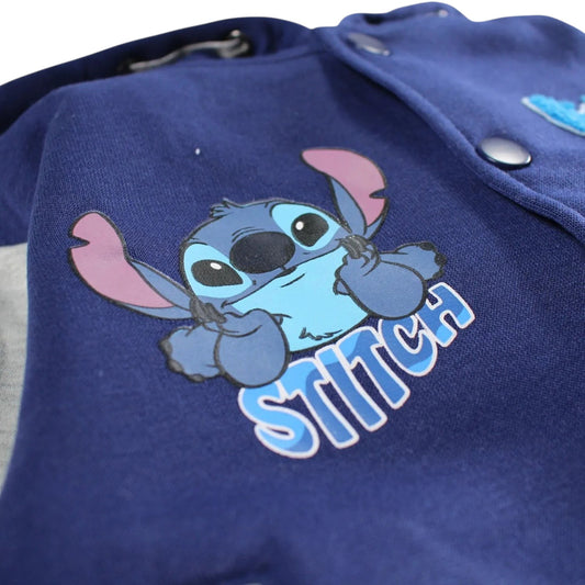 STITCH - Veste à capuche bleu marine Stitch Disney