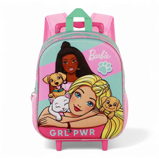 Sac à dos 3D à roulettes - Petit Barbie Pets - Barbie - Karactermania J'M T Créa