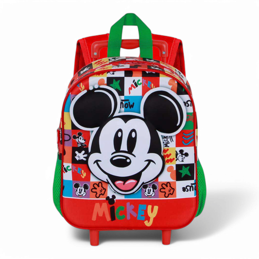 Sac à dos 3D à roulettes - Petit Mickey Mouse Mood - Disney - Karactermania J'M T Créa