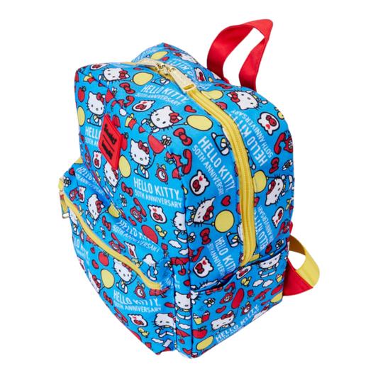 Sac à dos - Classic Aop Nylon Square - Hello Kitty - 50Th Birthday - Loungefly J'M T Créa