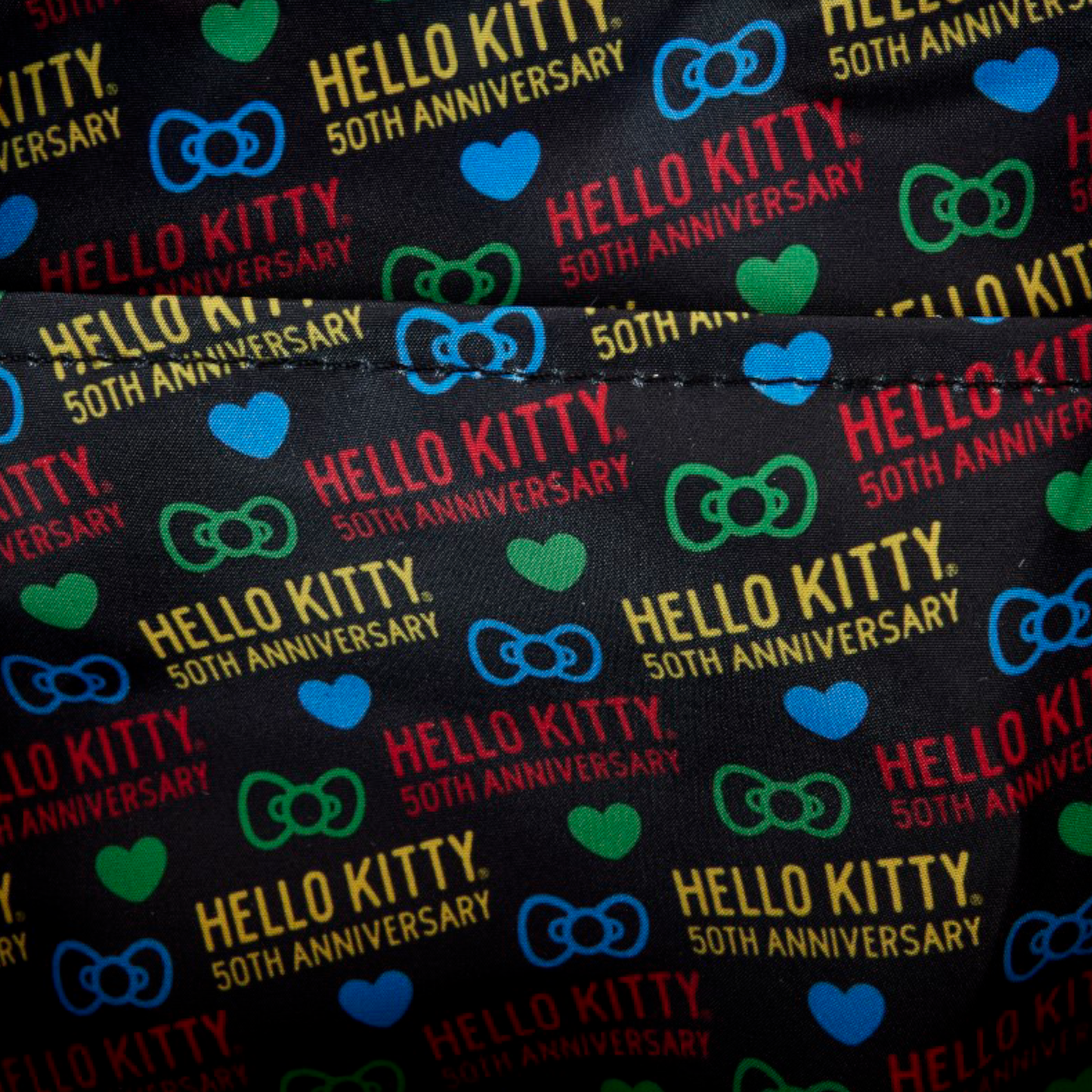 Sac à dos - Classic Aop Nylon Square - Hello Kitty - 50Th Birthday - Loungefly J'M T Créa