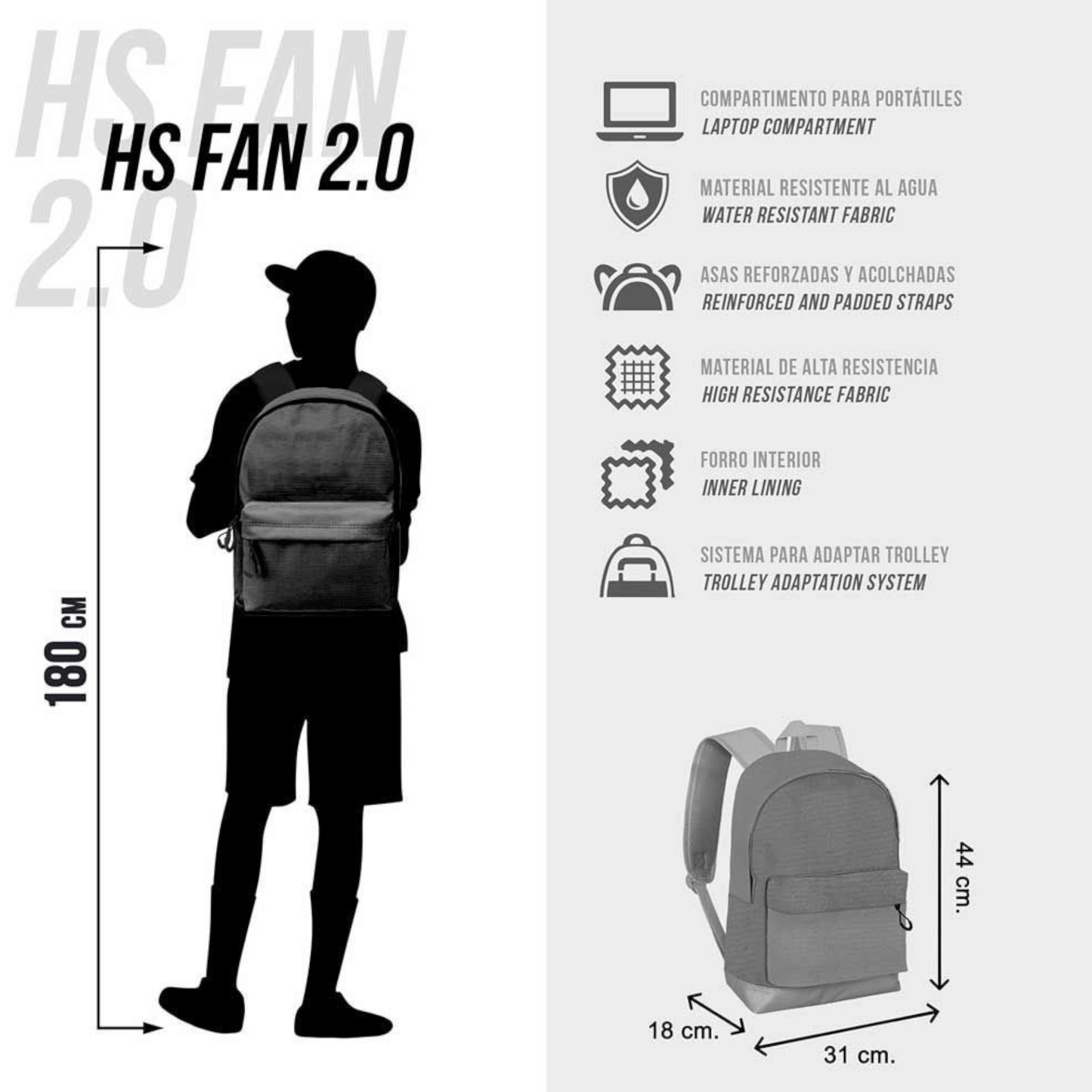 Sac à dos - HS Fan 2.2 Batman Face - DC Comics - Karactermania J'M T Créa