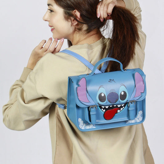 Sac convertible 3 en 1 - Sac à main / Sac à dos / Sac à bandoulière - Satchel Lilo et Stitch Tongue - Lilo & Stitch - Disney - Karactermania J'M T Créa