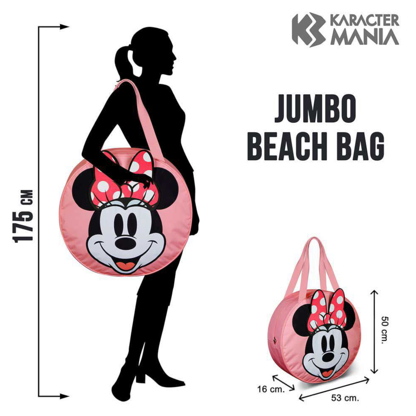Sac de plage - Jumbo Minnie Mouse Face - Disney - Karactermania J'M T Créa
