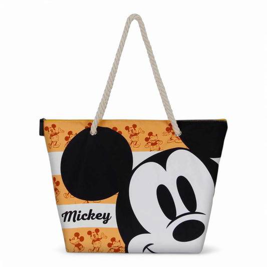 Sac de plage - Soleil Mickey Mouse Orange - Disney - Karactermania J'M T Créa