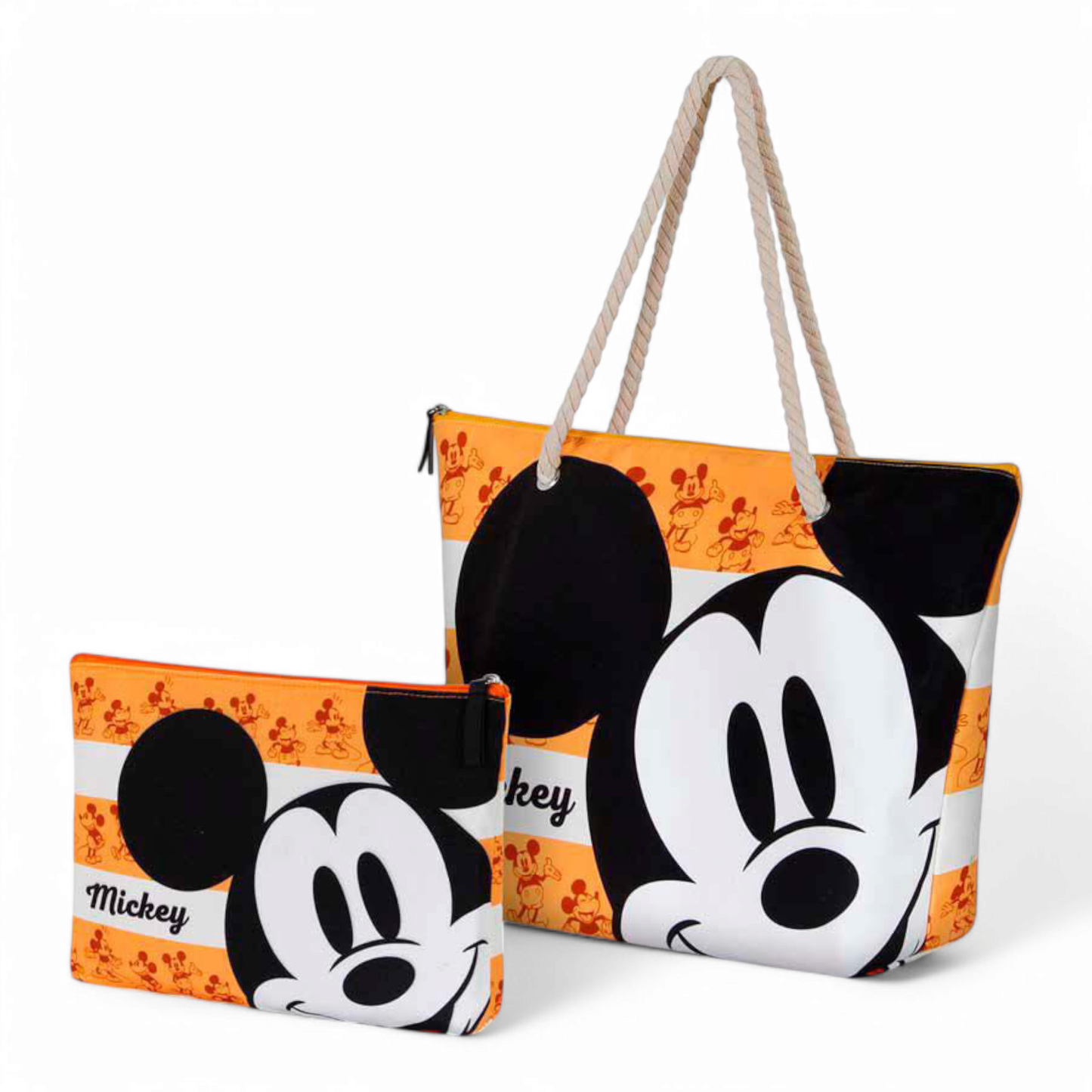 Sac de plage - Soleil Mickey Mouse Orange - Disney - Karactermania J'M T Créa
