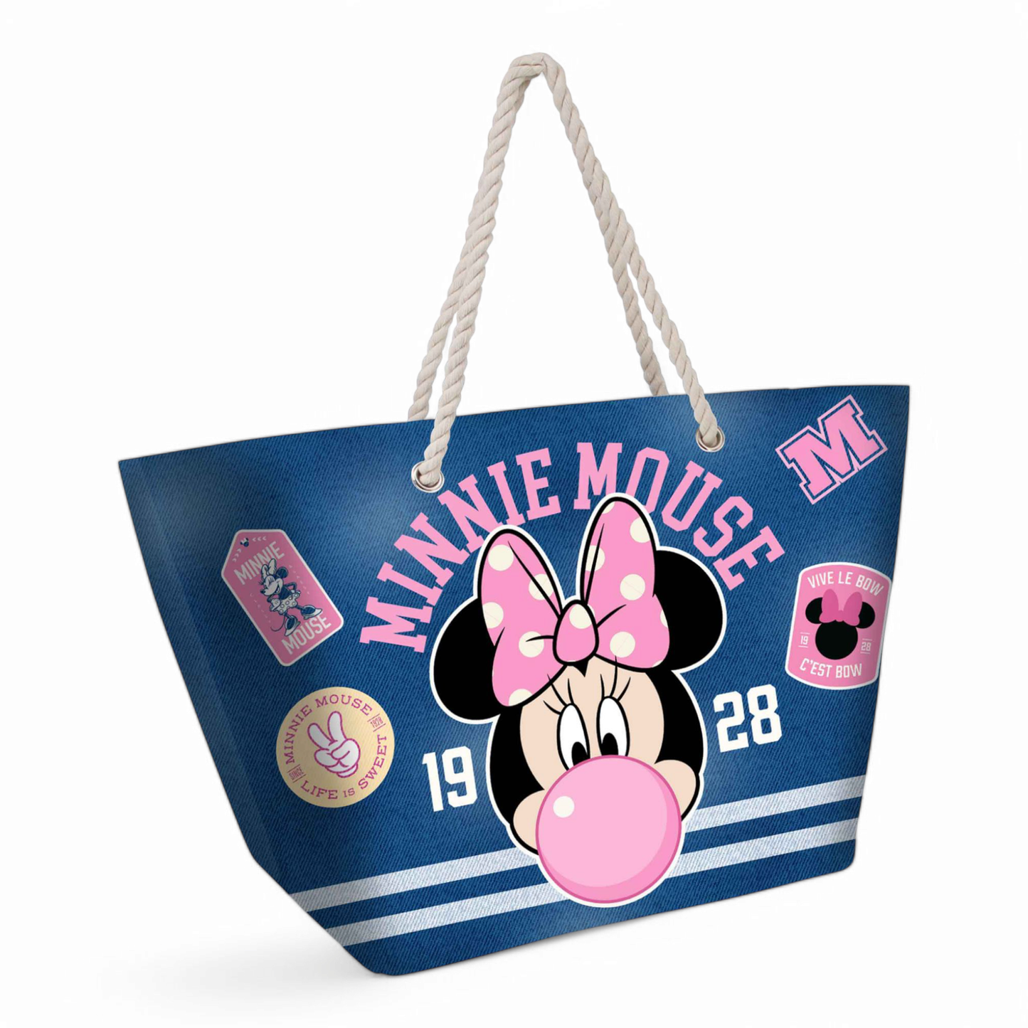 Sac de plage - Soleil Minnie Mouse Varsity - Disney - Karactermania J'M T Créa