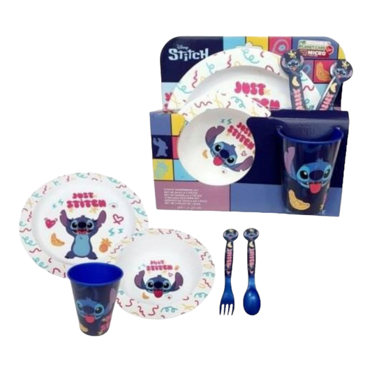 Set de vaisselle 5 pièces Stitch Disney J'M T Créa