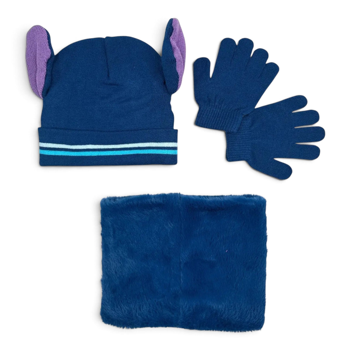STITCH - Bonnet, gants et snood Stitch Disney J'M T Créa