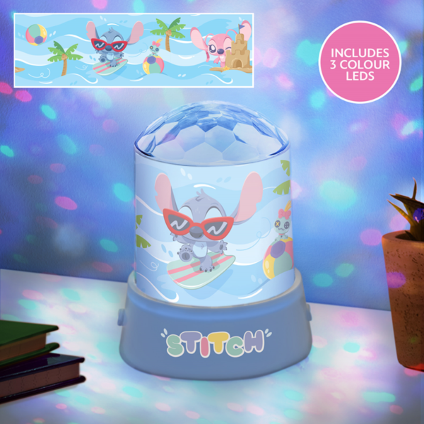 STITCH - Lampe à projection festif 13 cm - Paladone J'M T Créa