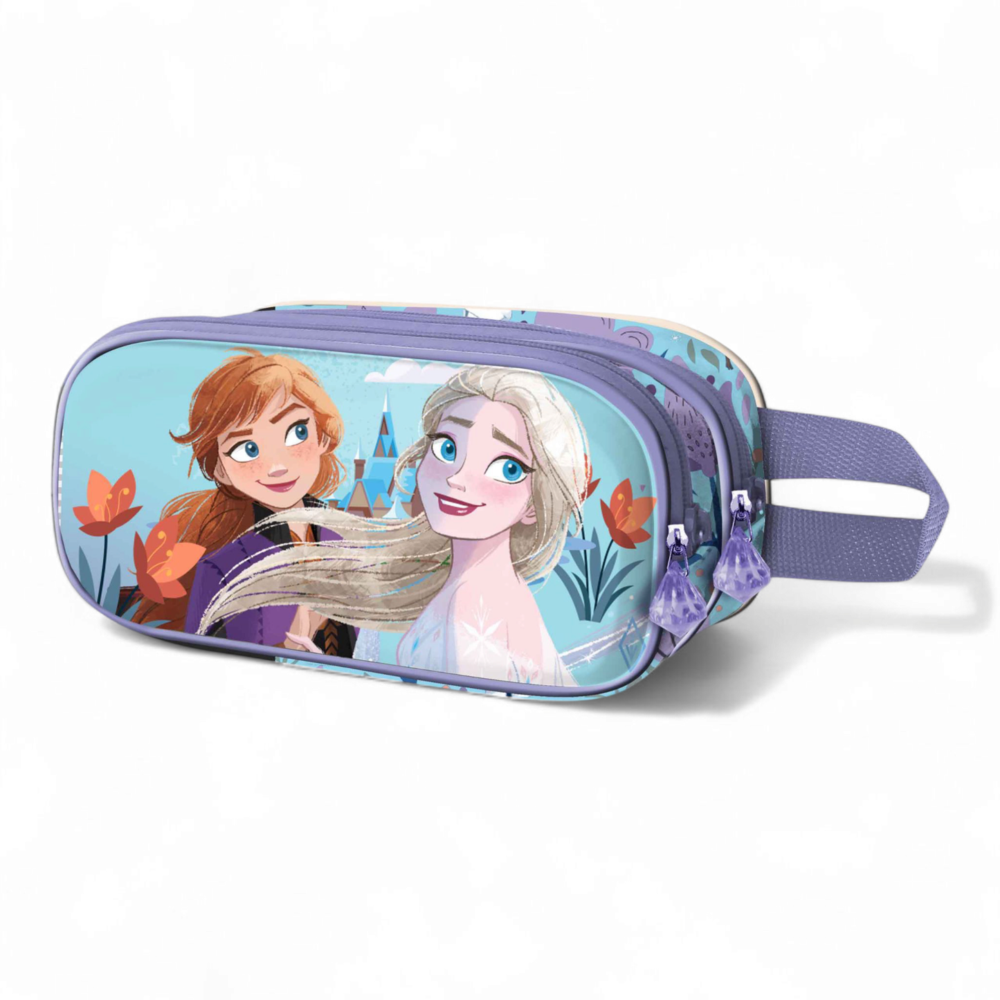 Trousse double - 3D La Reine Des Neiges 2 Frozen II Spring - Disney - Karactermania J'M T Créa