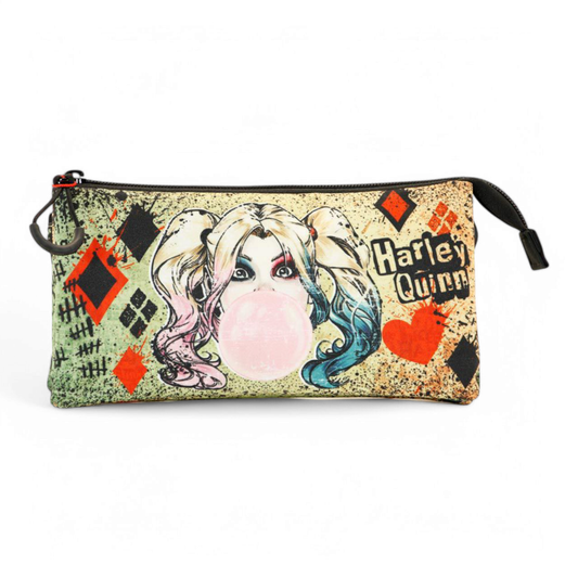 Trousse triple - Harley Quinn Mad Love - DC Comics - Karactermania J'M T Créa