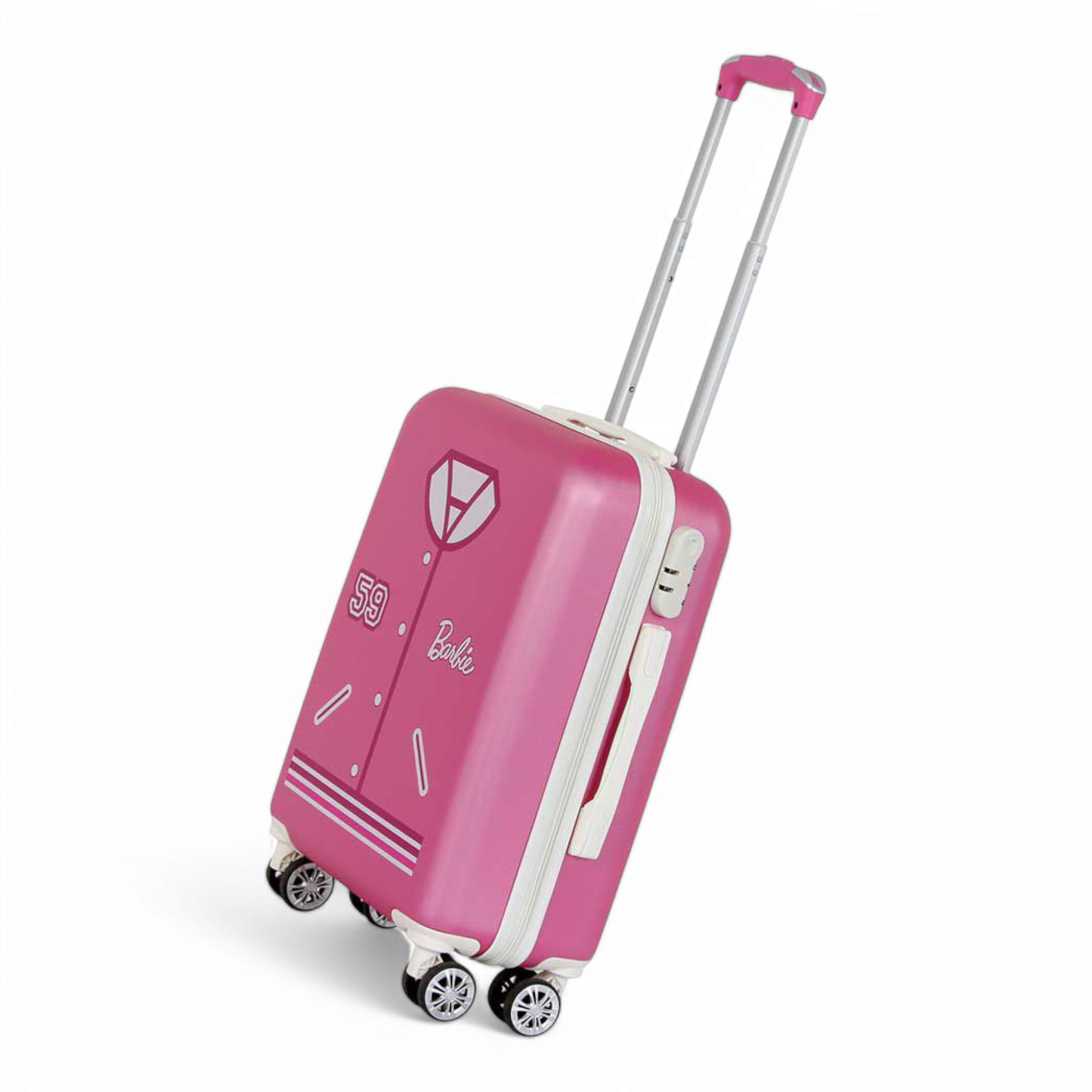 Valise cabine - ABS 4 Roues Barbie Varsity - Barbie - Karactermania J'M T Créa