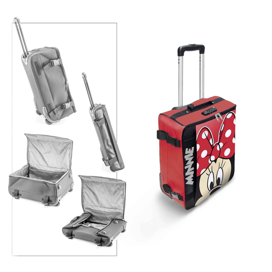 Valise cabine pliable - Minnie Mouse Curious - Disney - Karactermania J'M T Créa