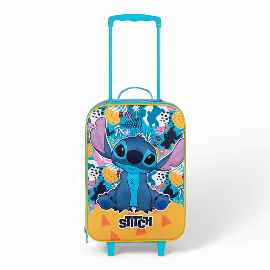Valise Trolley - Soft 3D Lilo Et Stitch Colors - Disney - Karactermania J'M T Créa