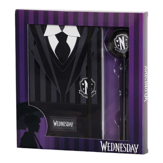 Coffret cadeau - Journal + stylo - Fashion Mercredi Uniform - Wednesday - Karactermania