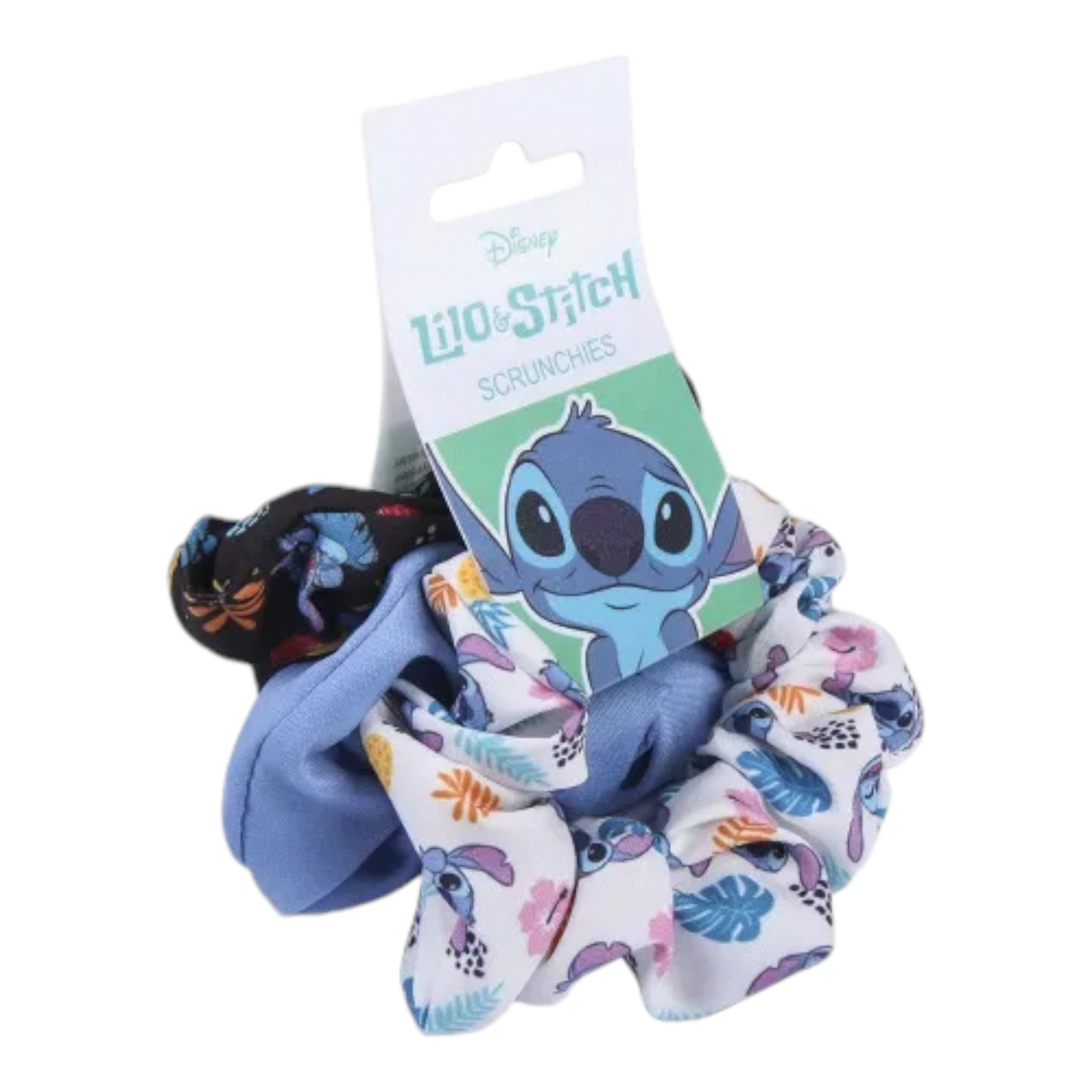 Accessoires pour cheveux en tissu - Chouchous / Scrunchies - 3 pièces - Stitch - Disney J'M T Créa