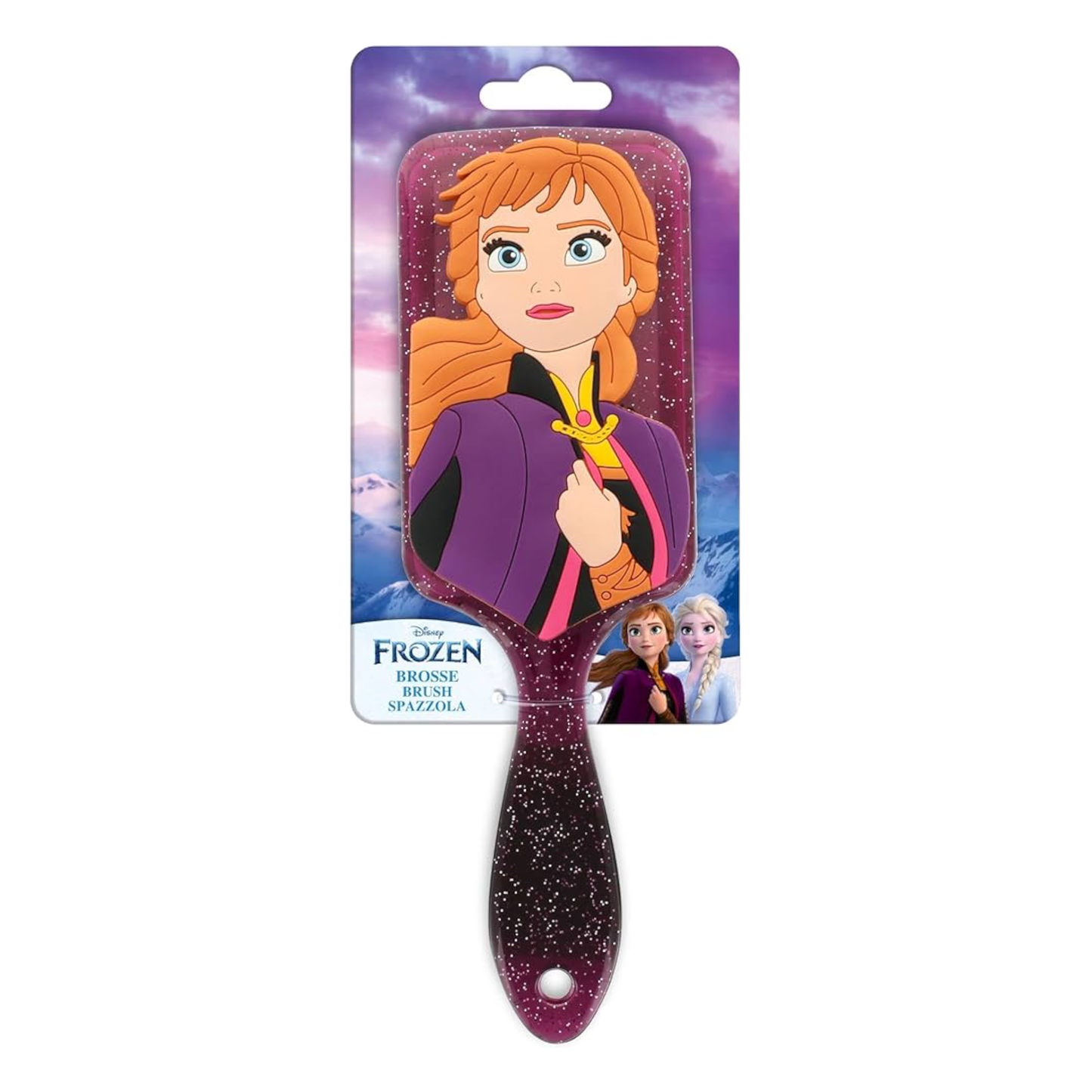Brosse à cheveux 3D en silicone - Anna - La reine des neiges - Disney - ABC Hispania J'M T Créa