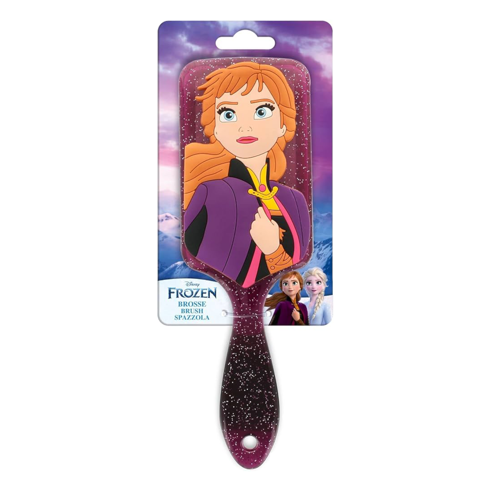 Brosse à cheveux 3D en silicone - Anna - La reine des neiges - Disney - ABC Hispania J'M T Créa