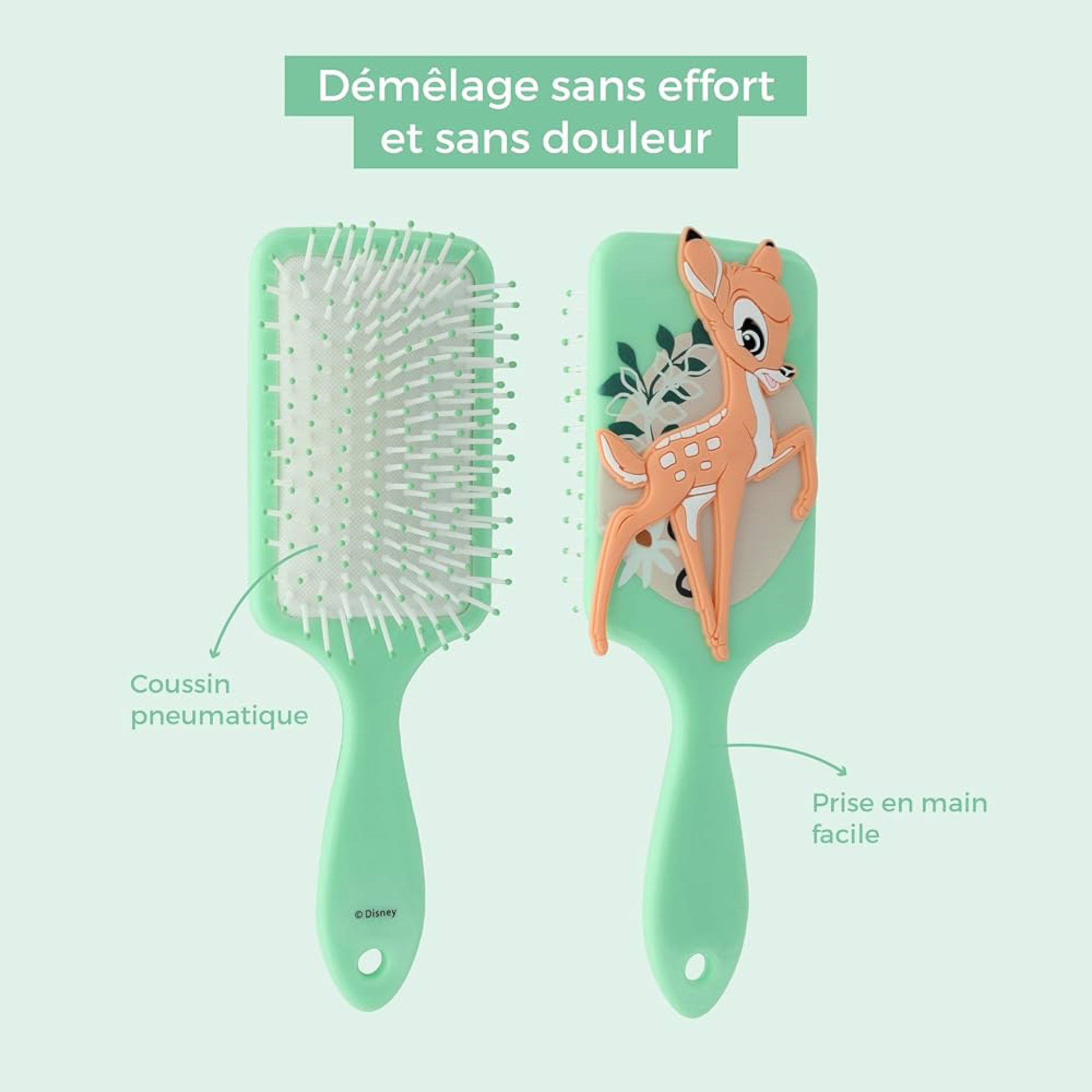 Brosse à cheveux 3D en silicone - Bambi - Disney - ABC Hispania J'M T Créa