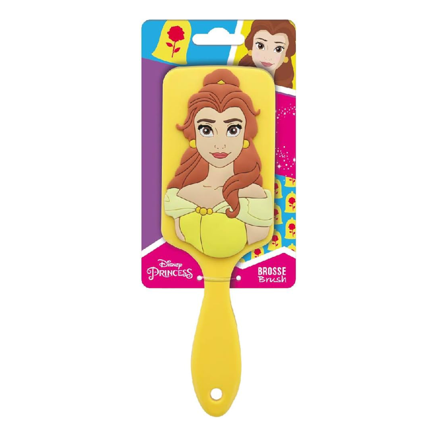 Brosse à cheveux 3D en silicone - Belle - Disney - ABC Hispania J'M T Créa