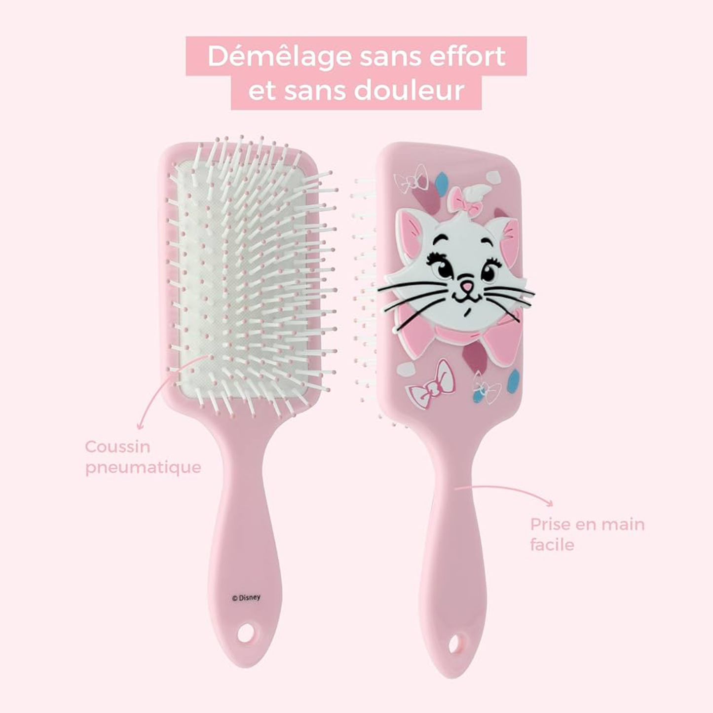 Brosse à cheveux 3D en silicone - Marie - Les Aristochats - Disney - ABC Hispania J'M T Créa