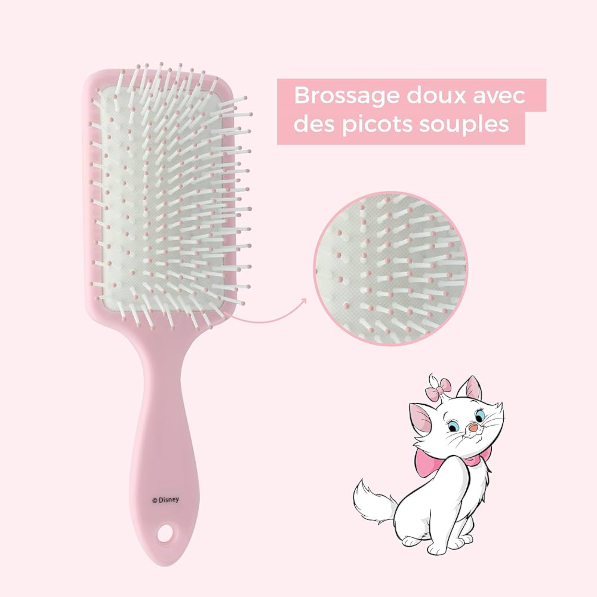 Brosse à cheveux 3D en silicone - Marie - Les Aristochats - Disney - ABC Hispania J'M T Créa