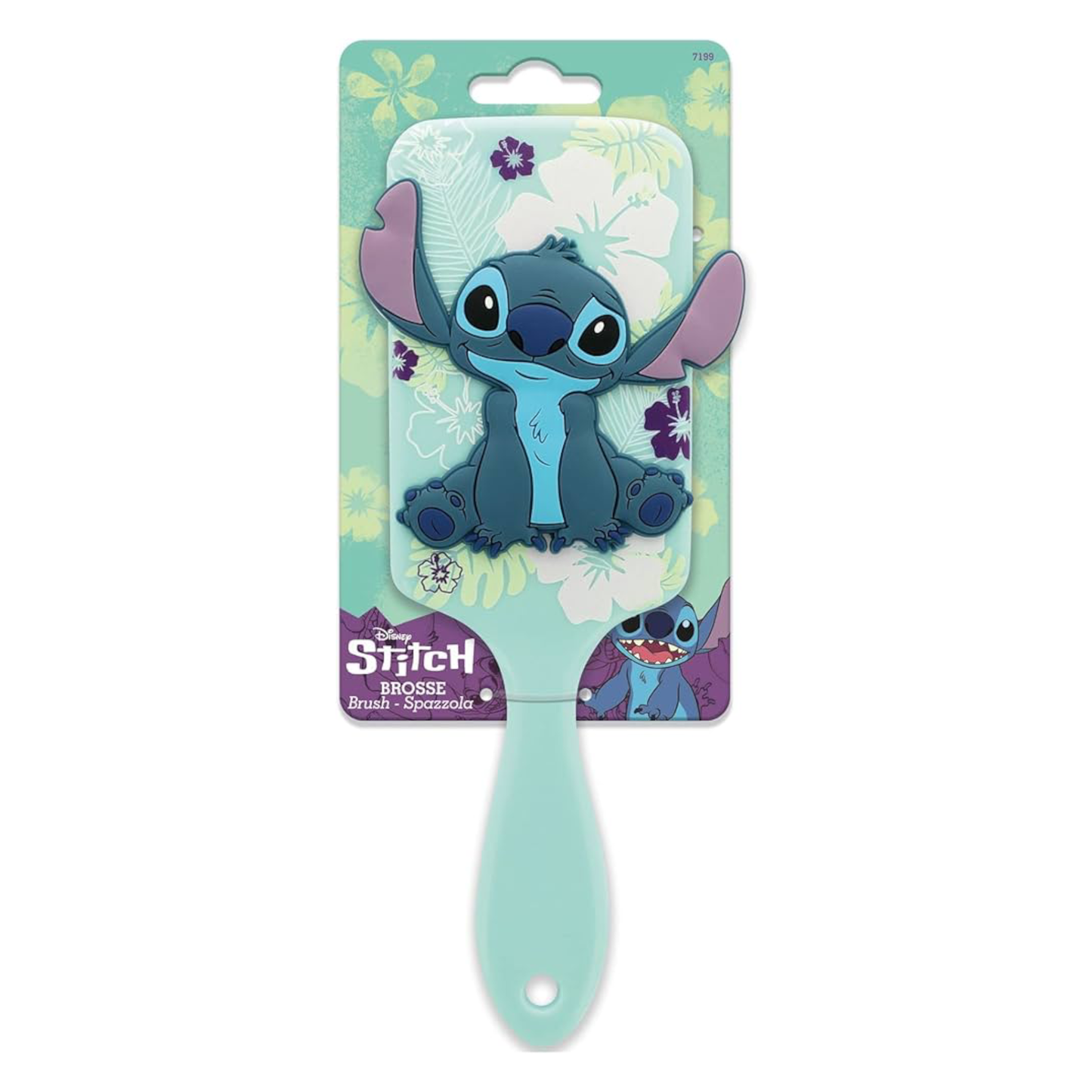 Brosse à cheveux 3D en silicone - Stitch - Disney - ABC Hispania J'M T Créa