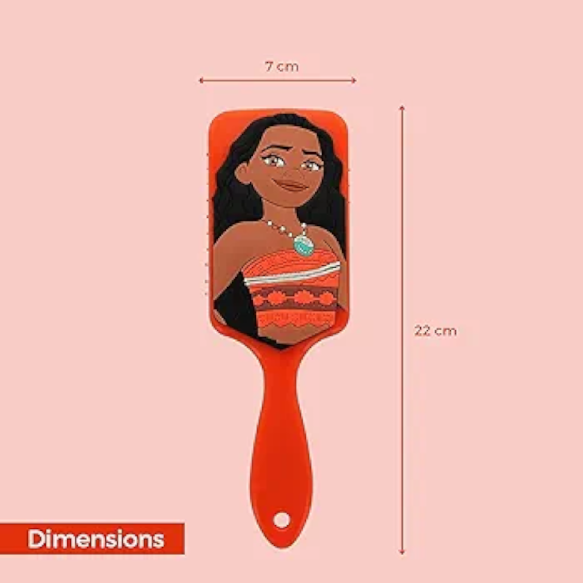 Brosse à cheveux 3D en silicone - Vaiana - Disney - ABC Hispania J'M T Créa