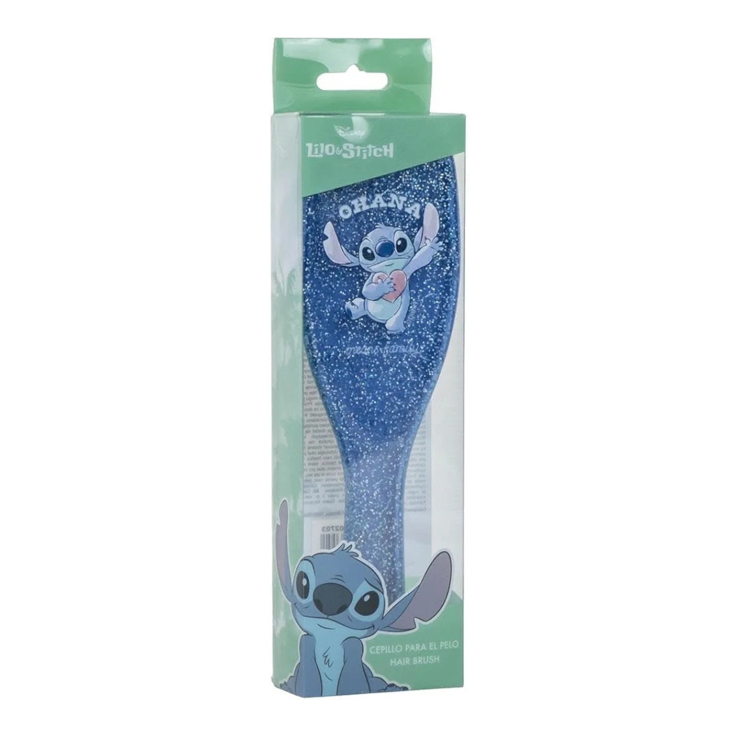 Brosse à cheveux à paillettes - Stitch - Disney J'M T Créa