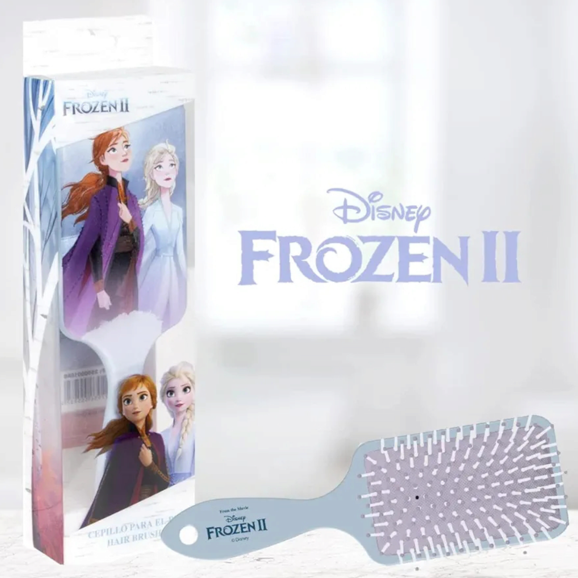 Brosse à cheveux rectangulaire - Elsa & Anna - Frozen II / La Reine des Neiges 2 - Disney J'M T Créa