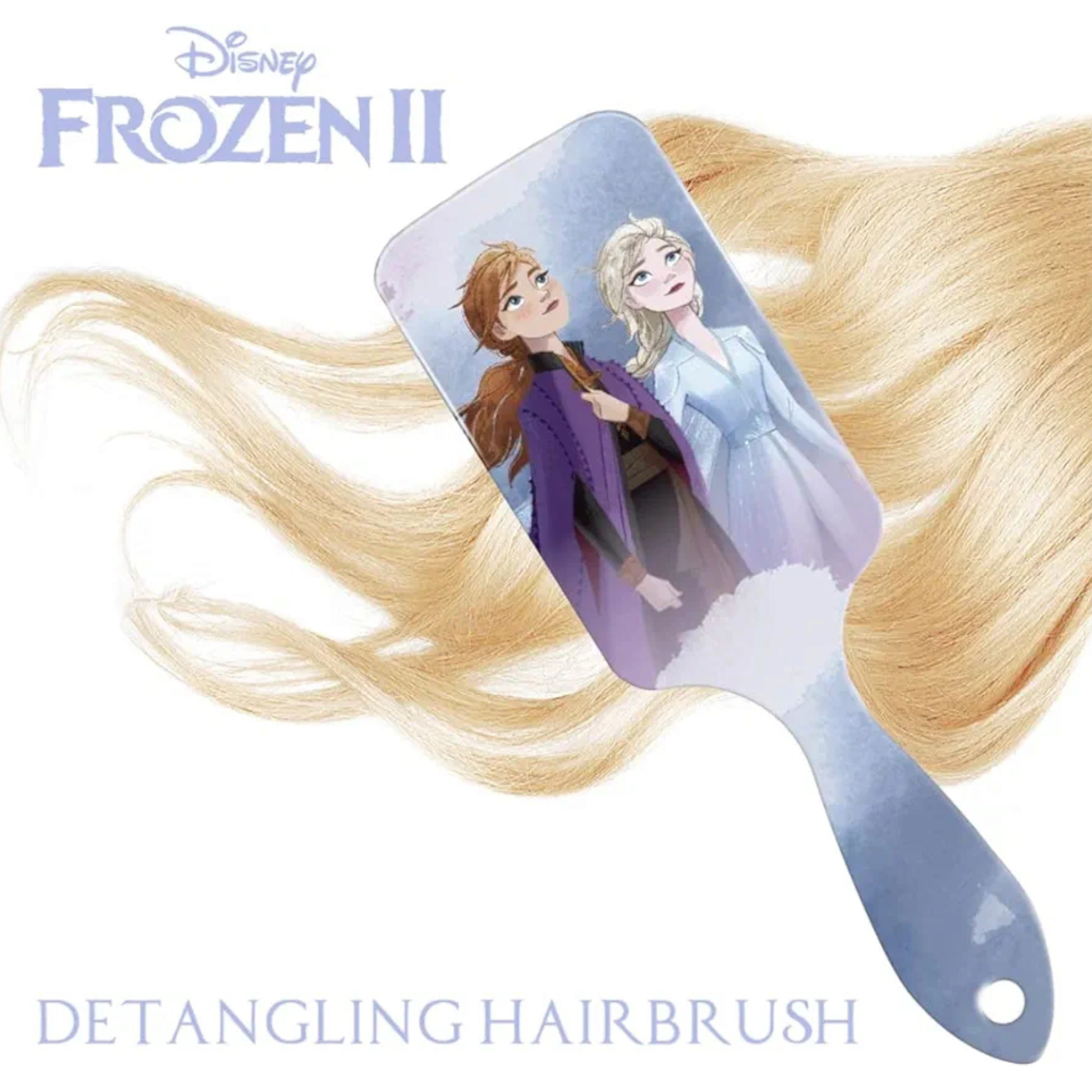 Brosse à cheveux rectangulaire - Elsa & Anna - Frozen II / La Reine des Neiges 2 - Disney J'M T Créa