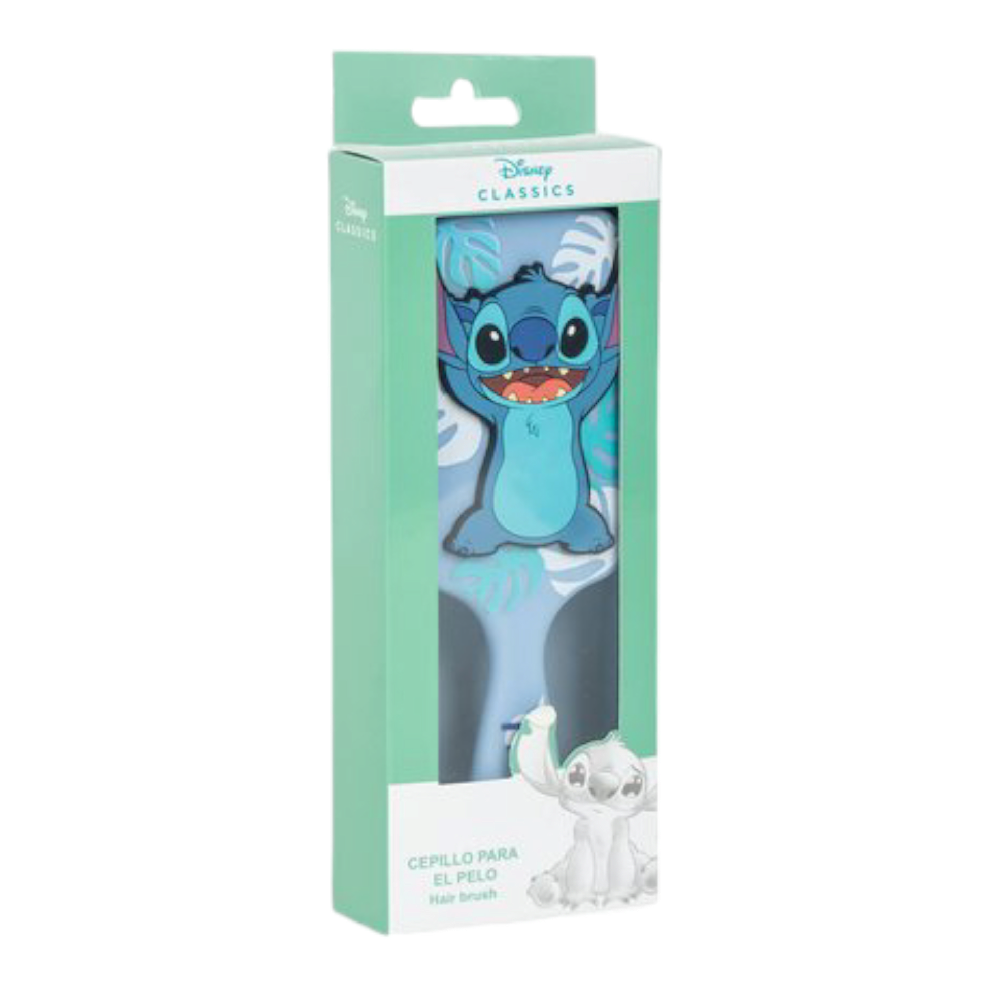 Brosse à cheveux rectangulaire - Hawaï Stitch en 3D - Disney J'M T Créa