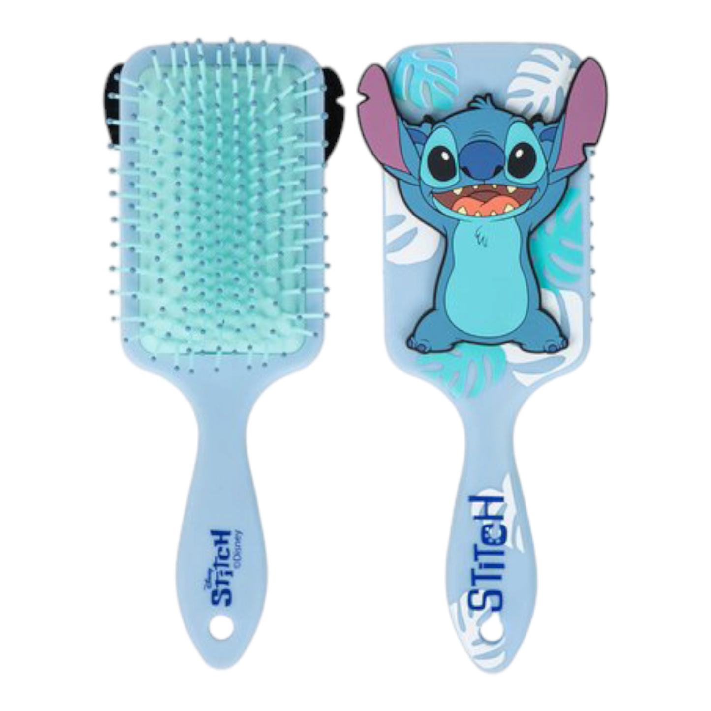 Brosse à cheveux rectangulaire - Hawaï Stitch en 3D - Disney J'M T Créa