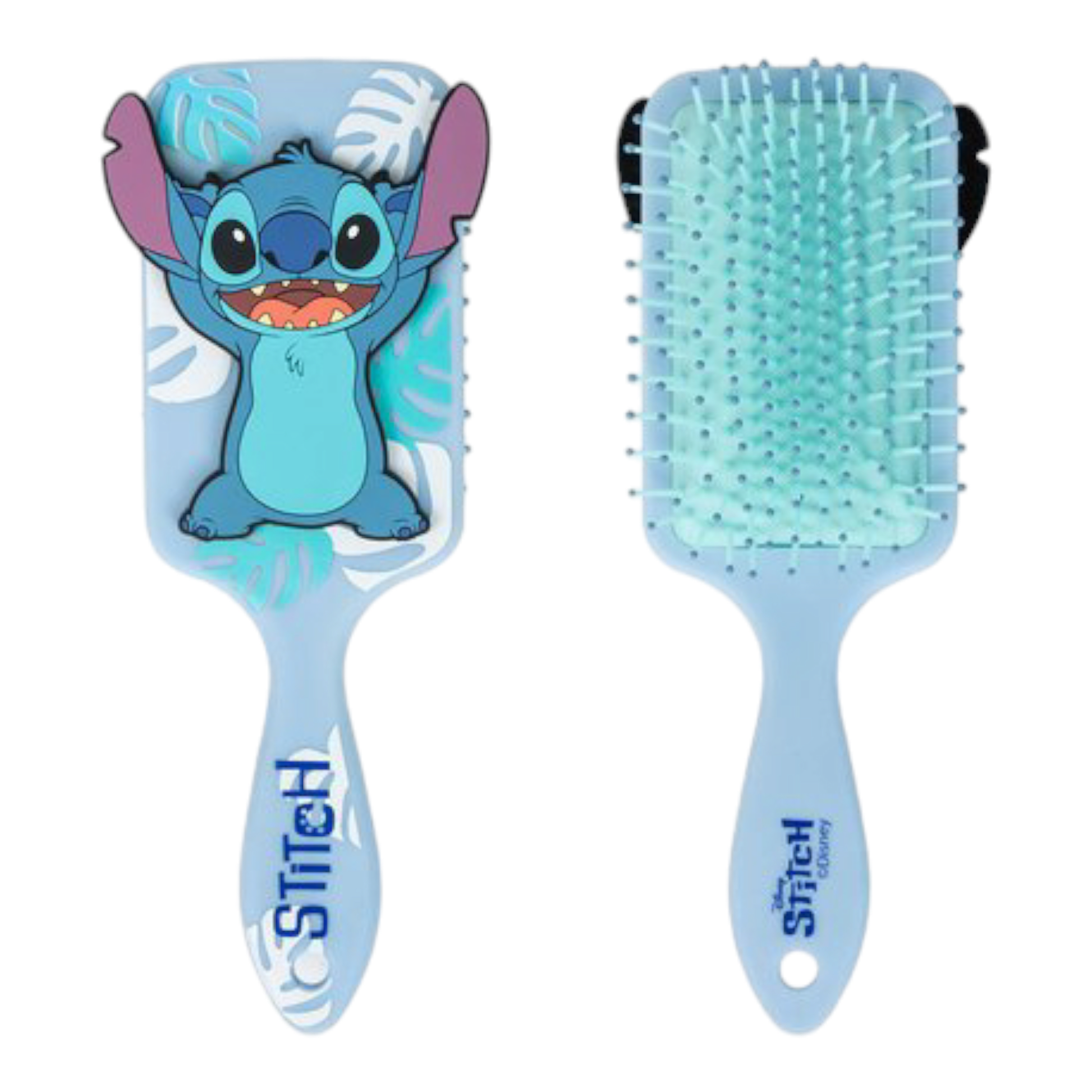 Brosse à cheveux rectangulaire - Hawaï Stitch en 3D - Disney J'M T Créa