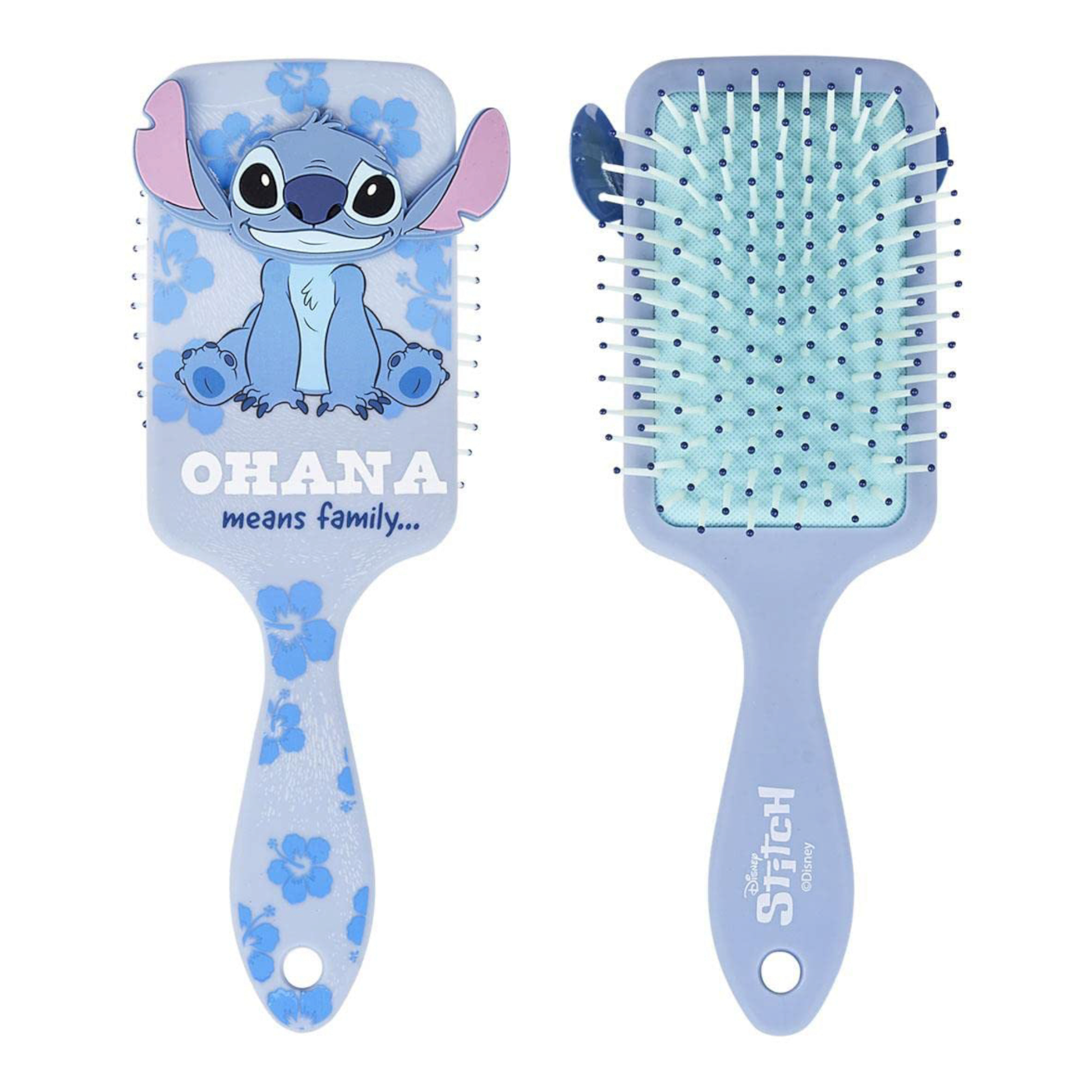 Brosse à cheveux rectangulaire - Stitch 3D - Disney J'M T Créa