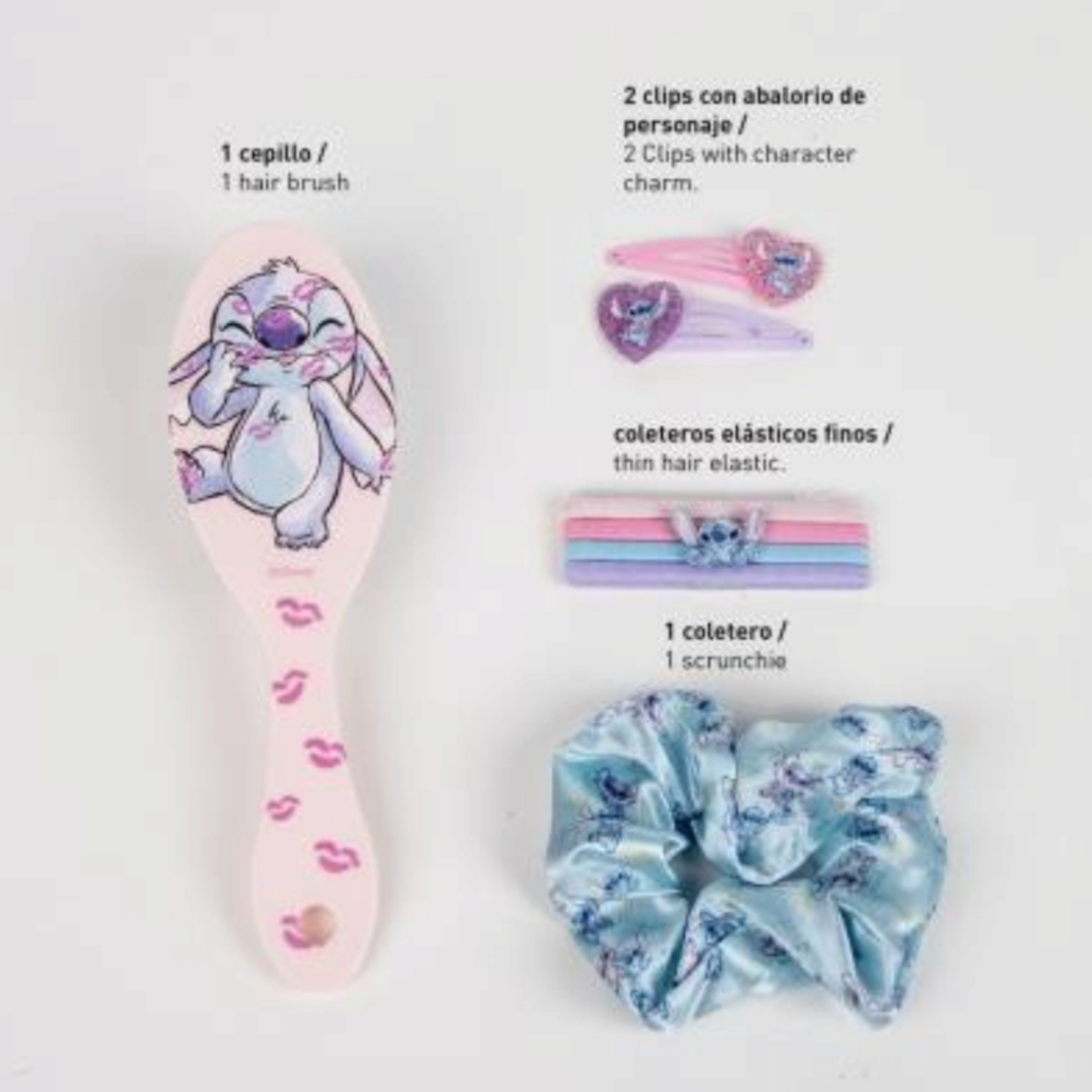 Coffret cadeau accessoires pour cheveux - Brosse et accessoires - Stitch - Disney - Cerdá Life's Little Moments J'M T Créa